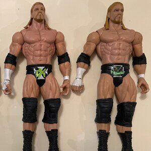 WWE WRESTLING ACTION FIGURE SET OF 2 TRIBLE H